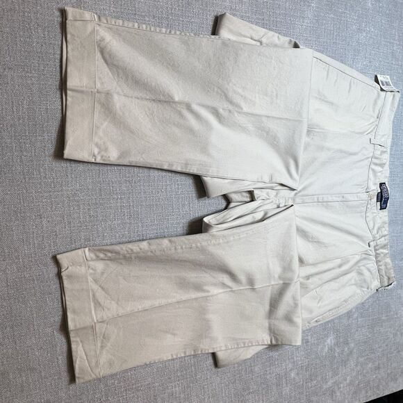 Polo Ralph Lauren Pants Mens 40x32 Beige Hammond Pleated Classic Fit Chino NEW - Picture 2 of 6